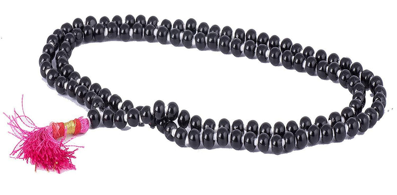 Black Vaijanti Mala - Spiritual Seed Necklace | Brahmatells - BrahmatellsStore