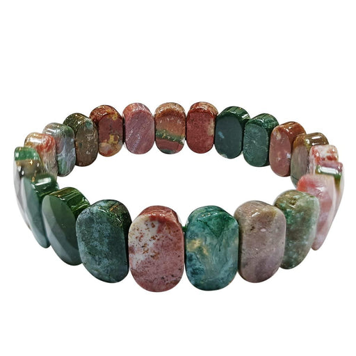 Bloodstone Oval Faceted Bracelet for Resilience & Empowerment | Brahmatells - BrahmatellsStore