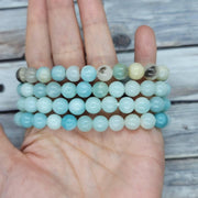 Blue Aragonite Bead Bracelet for Mindful Serenity | Brahmatells - BrahmatellsStore