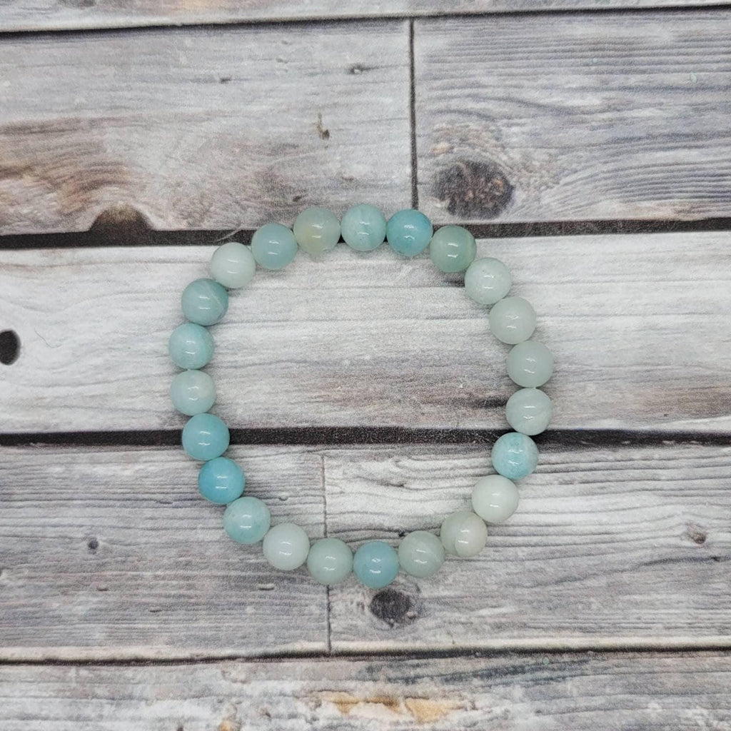Blue Aragonite Bead Bracelet for Mindful Serenity Brahmatells