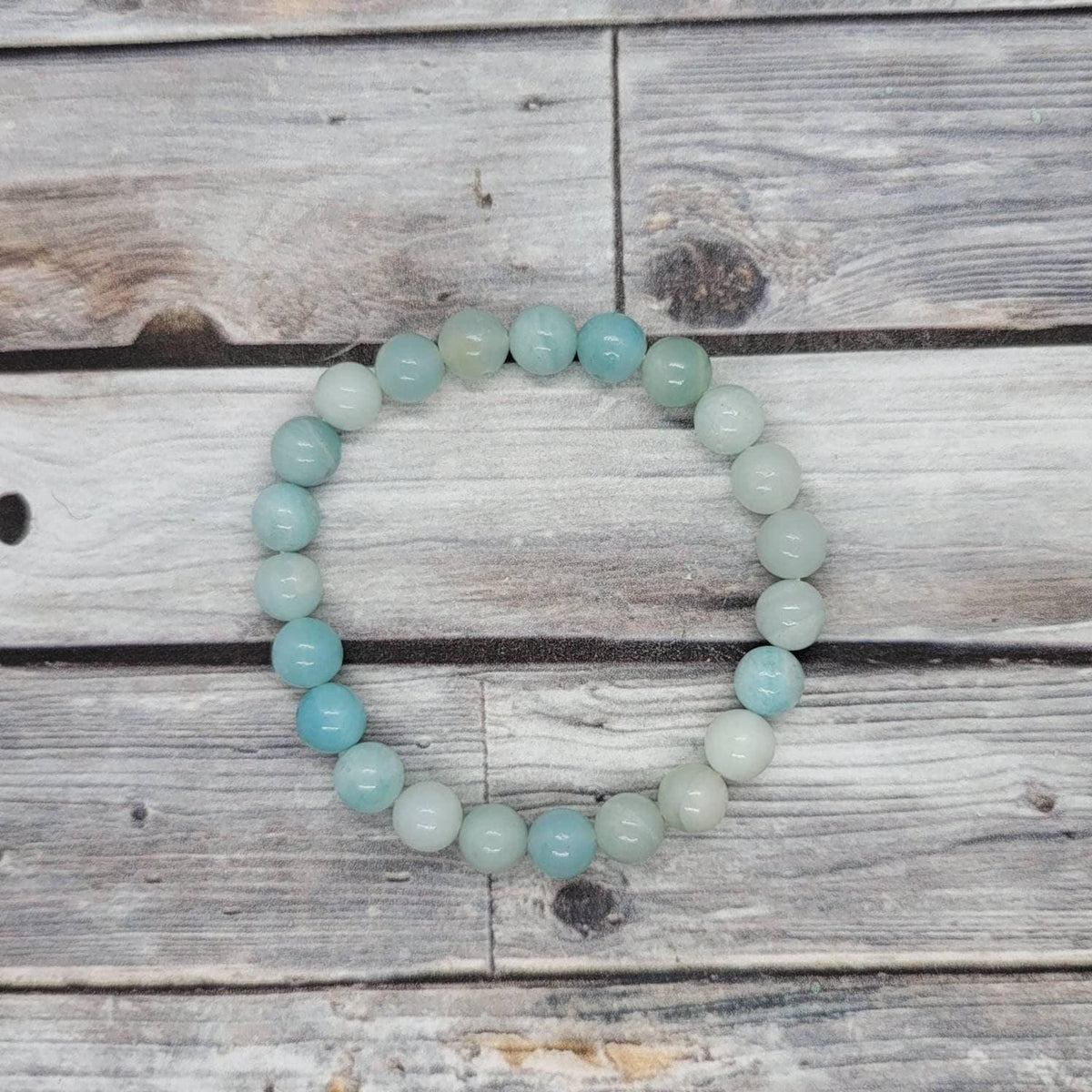 Blue Aragonite Bead Bracelet for Mindful Serenity Brahmatells