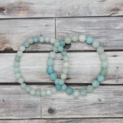 Blue Aragonite Bead Bracelet for Mindful Serenity | Brahmatells - BrahmatellsStore