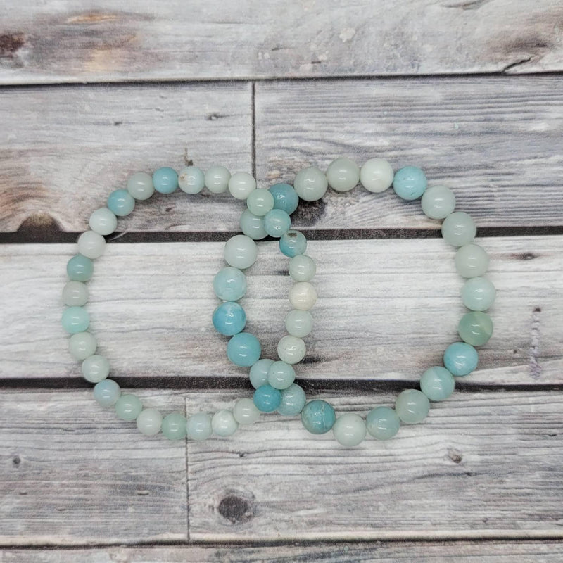 Blue Aragonite Bead Bracelet for Mindful Serenity | Brahmatells - BrahmatellsStore