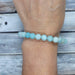 Blue Aragonite Bead Bracelet for Mindful Serenity | Brahmatells - BrahmatellsStore