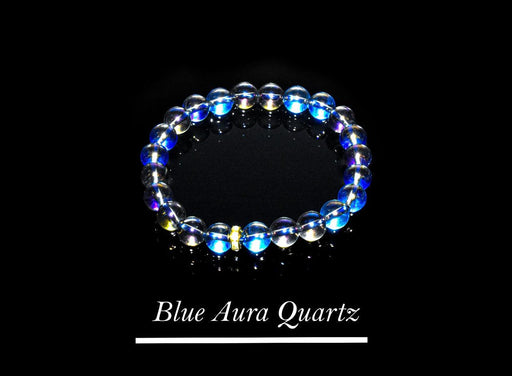 Blue Aura Quartz Bracelet: Serenity & Self-Worth | Brahmatells - BrahmatellsStore