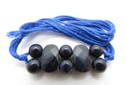 Blue Gold Stone Rakhi - BrahmatellsStore