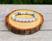 Blue Lace Agate & Amazonite Anxiety Soothing Bracelet | Brahmatells - BrahmatellsStore