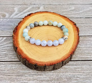 Blue Lace Agate & Amazonite Anxiety Soothing Bracelet | Brahmatells - BrahmatellsStore