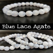 Blue Lace Agate Soothing Bracelet | Brahmatells - BrahmatellsStore