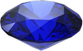 Blue Sapphire deep-blue-round BTBS110GSM - BrahmatellsStore