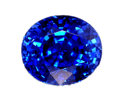 Blue Sapphire oval BTBS127GSM - BrahmatellsStore
