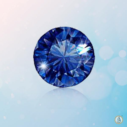 Blue Sapphire round BTBS109GSM - BrahmatellsStore