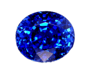 Blue Sapphire round BTBS123GSM - BrahmatellsStore