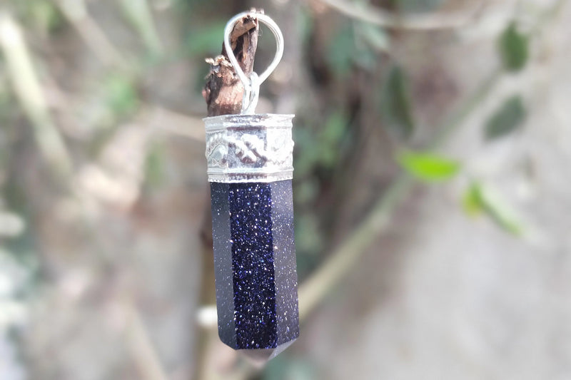 Blue Sunstone Pendant - Uplifting Energy & Vitality | Brahmatells - BrahmatellsStore