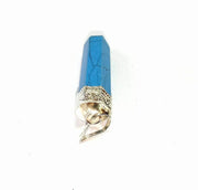 Blue Turquoise Pencil Point Pendant - BrahmatellsStore