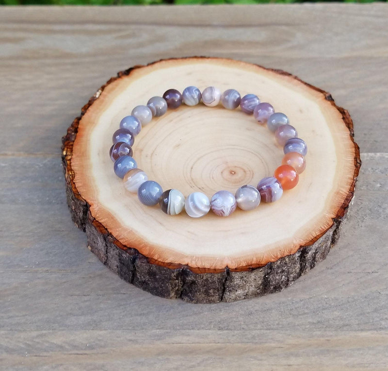 Botswana Agate Spiritual Bracelet | Brahmatells - BrahmatellsStore