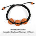 Brahma Bracelet with 4 Mukhi Rudraksha - Creative Wisdom | Brahmatells - BrahmatellsStore