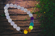 Brahmatells Blue Lace Agate & 7 Chakra Bracelet | Peace & Balance - BrahmatellsStore