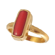 Brahmatells Crimson-Red Coral Panchdhatu Ring: A Fusion of Astrology and Elegance - BrahmatellsStore