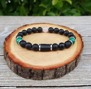 Brahmatells Empath Protection Bracelet with Malachite & Tourmaline - BrahmatellsStore