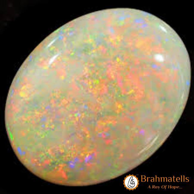 Brahmatells Fire Opal Australian (Doodhiya Patthar): Enhance Your Life with Vibrant Energy - BrahmatellsStore