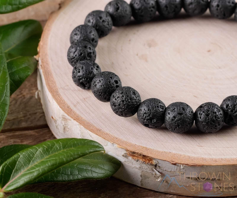 Brahmatells LAVA Round Beaded Bracelet – Embrace Earthy Elegance - BrahmatellsStore