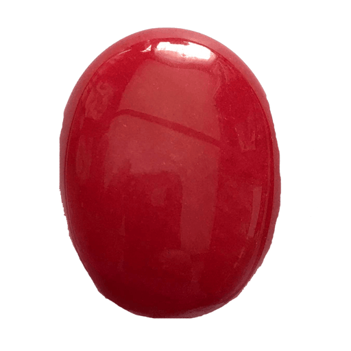 Brahmatells Oval-Blood-Red Red Coral: A Touch of Elegance - BrahmatellsStore