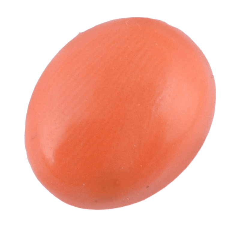 Brahmatells Premium Red Coral Oval-Natural: Harmonize Your Life with Astrological Gem - BrahmatellsStore