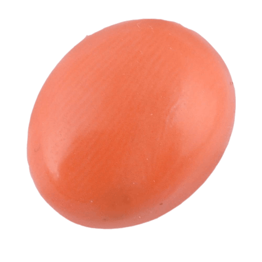 Brahmatells Premium Red Coral Oval-Natural: Harmonize Your Life with Astrological Gem - BrahmatellsStore