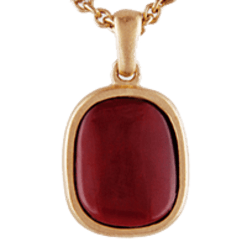 Brahmatells Premium Red Coral Wine-Red Pendant: Astrological Elegance Redefined - BrahmatellsStore