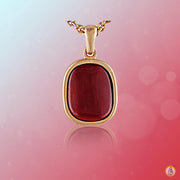 Brahmatells Premium Red Coral Wine-Red Pendant: Astrological Elegance Redefined - BrahmatellsStore