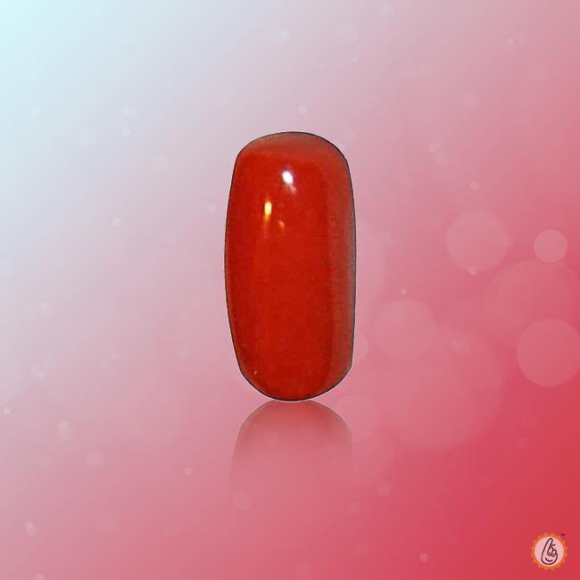 Brahmatells Red Coral Capsule-Apple-Red: Mars-Infused Gemstone for Empowerment - BrahmatellsStore