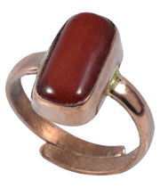 Brahmatells Red Coral Capsule-Maroon-Red Ring: Mars-Infused Gemstone for Empowerment - BrahmatellsStore