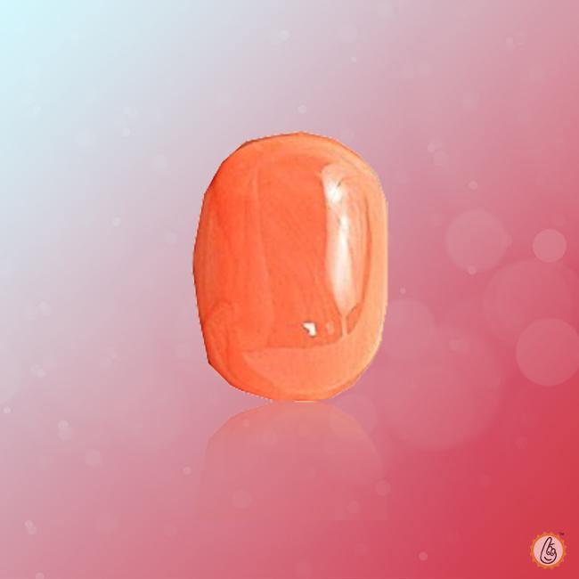 Brahmatells Red Coral Oval-Natural-Rose-Red: Mars-Aligned Gemstone for Empowerment - BrahmatellsStore