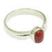 Brahmatells Red Coral Oval-Wine-Red Ring in Golden Setting: Mars-Infused Elegance - BrahmatellsStore
