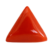 Brahmatells Red Coral Triangle-Apple-Red: Mars-Inspired Gemstone - BrahmatellsStore