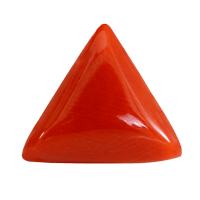 Brahmatells Red Coral Triangle-Apple-Red: Mars-Inspired Gemstone - BrahmatellsStore