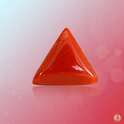 Brahmatells Red Coral Triangle-Apple-Red: Mars-Inspired Gemstone - BrahmatellsStore