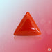 Brahmatells Red Coral Triangle-Apple-Red: Mars-Inspired Gemstone - BrahmatellsStore