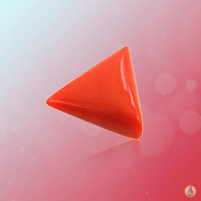 Brahmatells Red Coral Triangle-Blood Red: A Mars-Inspired Astrological Gemstone - BrahmatellsStore