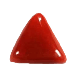 Brahmatells Red Coral Triangle-Deep-Red: A Mars-Inspired Astrological Gemstone - BrahmatellsStore