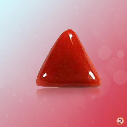 Brahmatells Red Coral Triangle-Deep-Red: A Mars-Inspired Astrological Gemstone - BrahmatellsStore