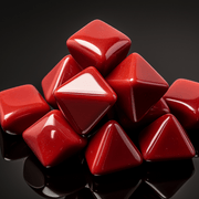 Brahmatells Red Coral Triangular-Blood-Red Ring: A Mars-Inspired Astrological Jewel - BrahmatellsStore