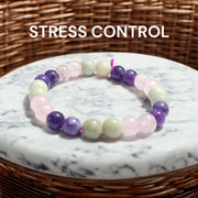 Brahmatells Stress Control Bracelet - Calming Gemstone Jewelry for Mindfulness - BrahmatellsStore