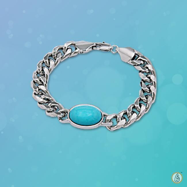 Brahmatells Turquoise Aqua Bracelet: Embrace Jupiter's Wisdom - BrahmatellsStore