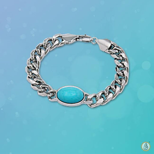 Brahmatells Turquoise Aqua Bracelet: Embrace Jupiter's Wisdom - BrahmatellsStore