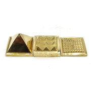 Brass Metal Vastu Pyramid for Home & Office Feng Shui Products North-West (Golden) - BrahmatellsStore