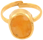 Candle-Light Yellow Sapphire Ring - Jupiter's Radiance | Brahmatells - BrahmatellsStore