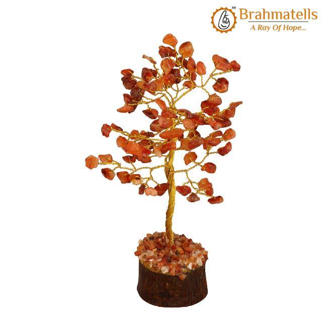Carnelian Crystal Wishing Tree - BrahmatellsStore