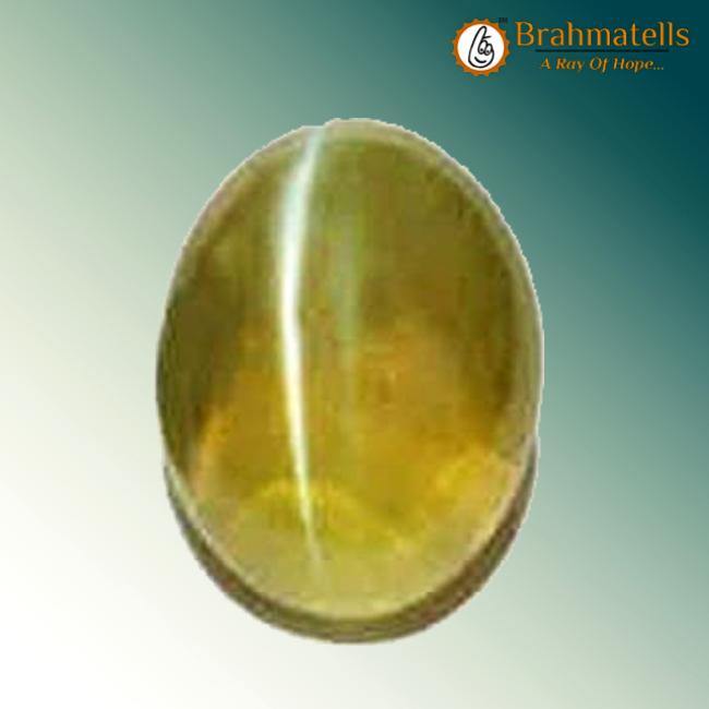 Cat’s Eye Chrysoberyl Stone - Lehsunia for Astrological Balance - BrahmatellsStore